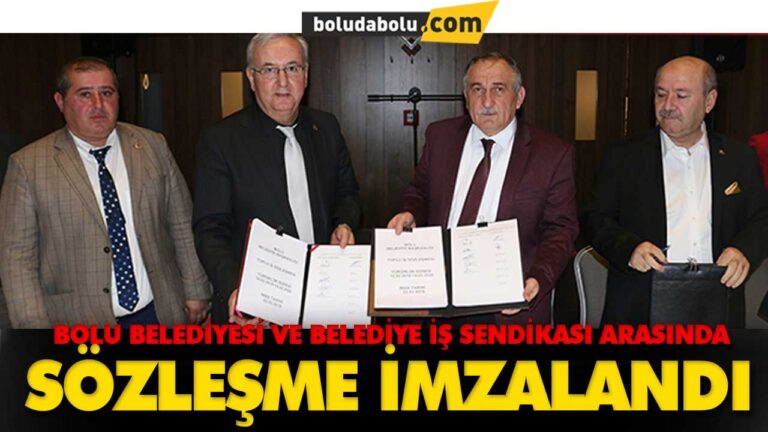 SÖZLEŞME İMZALANDI