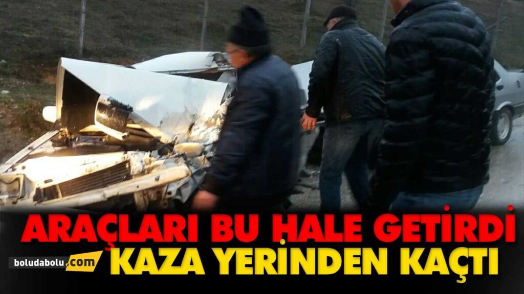 KAZA YERİNDEN KAÇTI KAZA YERİNDEN KAÇTI