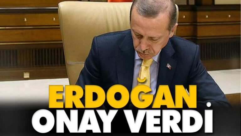 Cumhurbaşkanı Erdoğan’dan kanun onayı!