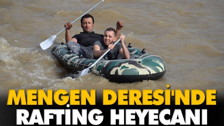Mengen Deresi’nde rafting heyecanı