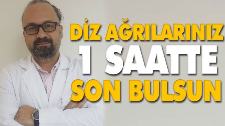DİZ AĞRILARINIZ 1 SAATTE SON BULSUN
