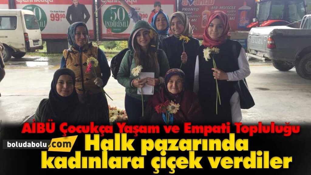 AİBÜ’lü öğrencilerden 8 Mart etkinliği AİBÜ’lü öğrencilerden 8 Mart etkinliği