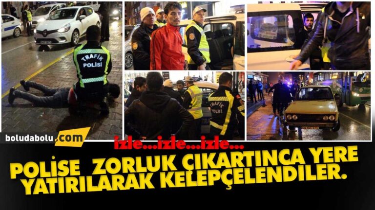 Polise zor anlar yaşattılar