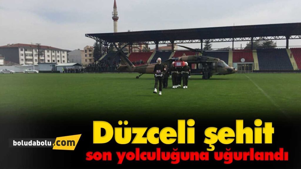 Düzceli şehit son yolculuğuna uğurlandı Düzceli şehit son yolculuğuna uğurlandı