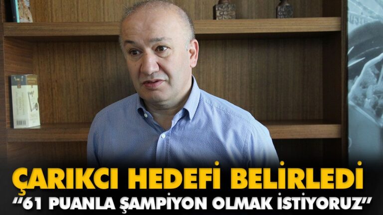 “61 PUANLA ŞAMPİYON OLMAK İSTİYORUZ”