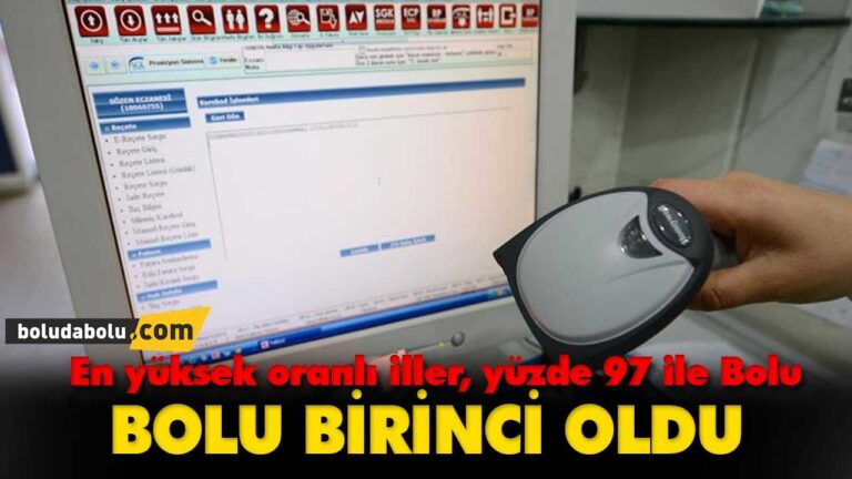 %97 ile Bolu İl Sağlık Müdürlüğü birinci oldu