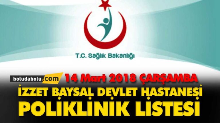 Doktor Poliklinik Listesi- BOLU