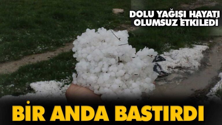DOLU YAĞIŞI HAYATI OLUMSUZ ETKİLEDİ