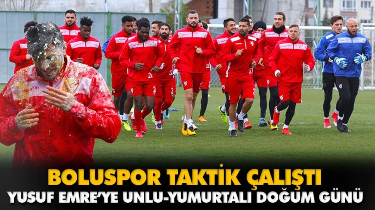 BOLUSPOR TAKTİK ÇALIŞTI