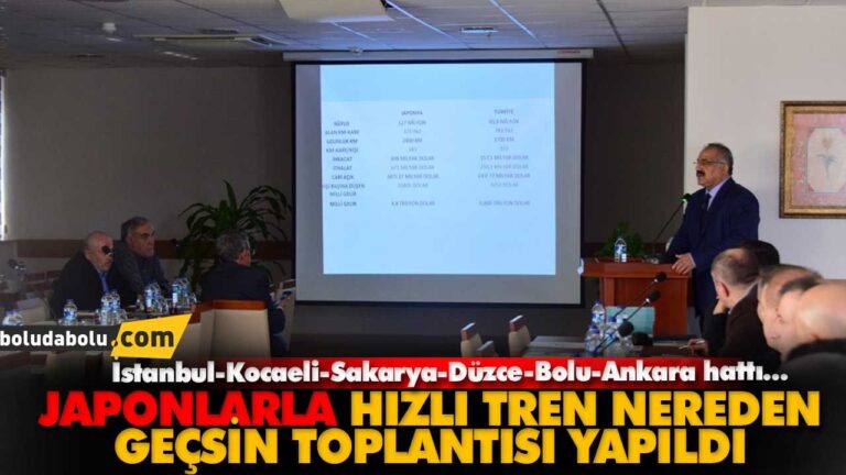 HIZLI TREN NEREDEN GEÇSİN TOPLANTISI