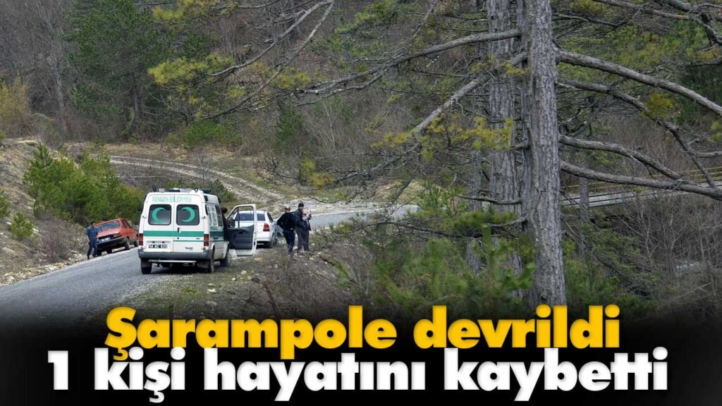 Şarampole devrildi 1 kişi hayatını kaybetti Şarampole devrildi 1 kişi hayatını kaybetti