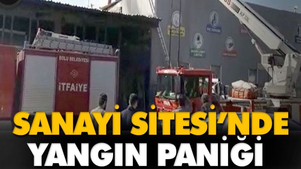 SANAYİ SİTESİ’NDE YANGIN PANİĞİ SANAYİ SİTESİ’NDE YANGIN PANİĞİ