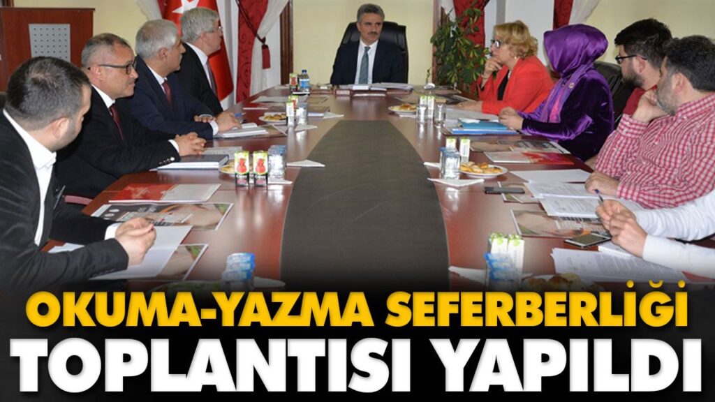 BOLU’DA OKUMA-YAZMA SEFERBERLİĞİ TOPLANTISI BOLU’DA OKUMA-YAZMA SEFERBERLİĞİ TOPLANTISI