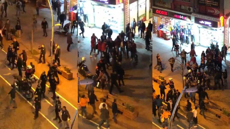 TARAFTARLAR ARASINDA BÜYÜK KAVGA