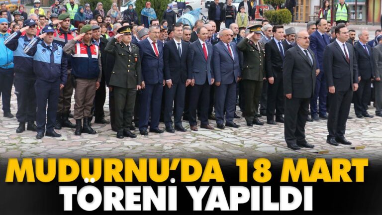 MUDURNU’DA 18 MART TÖRENİ YAPILDI