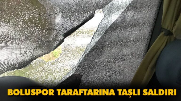 BOLUSPOR TARAFTARINA TAŞLI SALDIRI