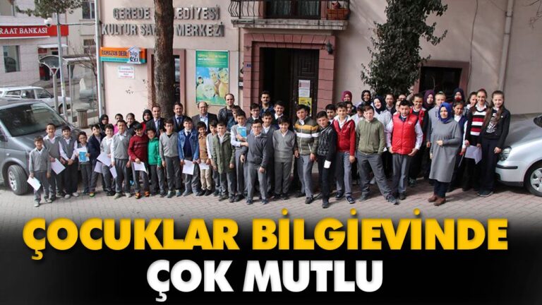 ÇOCUKLAR BİLGİEVİNDE ÇOK MUTLU