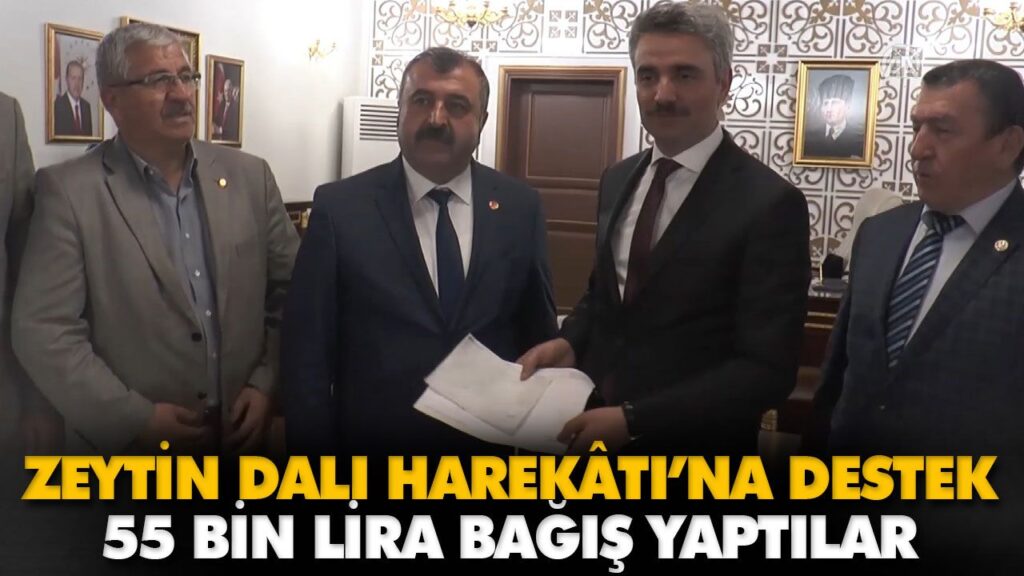 55 BİN LİRA BAĞIŞ YAPTILAR