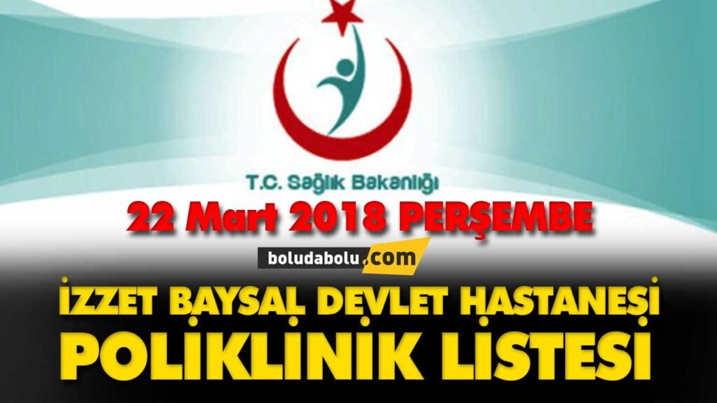 Bolu İzzet Baysal Devlet Hastanesi poliklinik