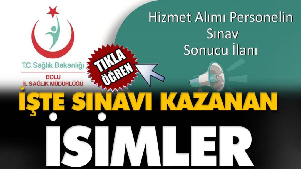 İŞTE SINAVI KAZANAN O İSİMLER İŞTE SINAVI KAZANAN O İSİMLER