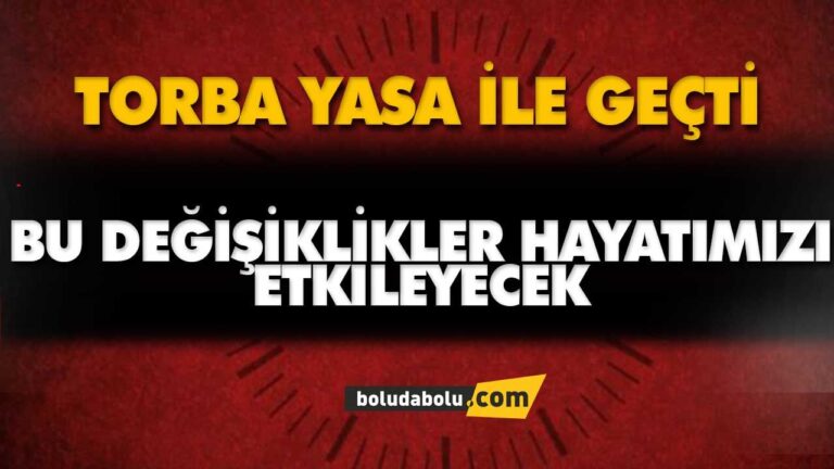 HEPSİ TORBA YASADA GEÇTİ