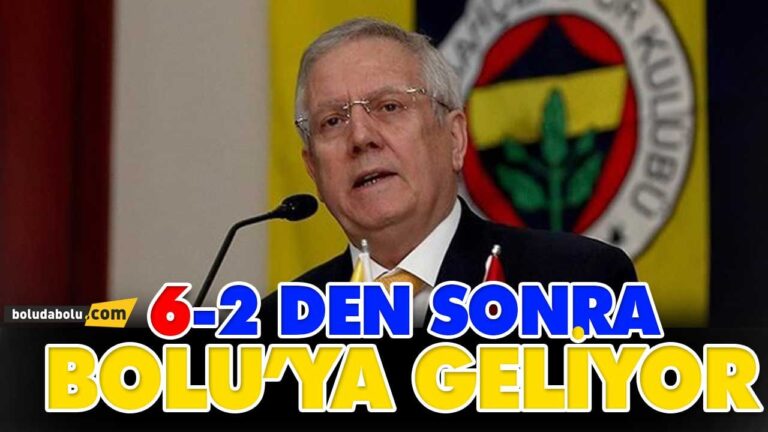 Aziz Yıldırım Bolu’ya geliyor