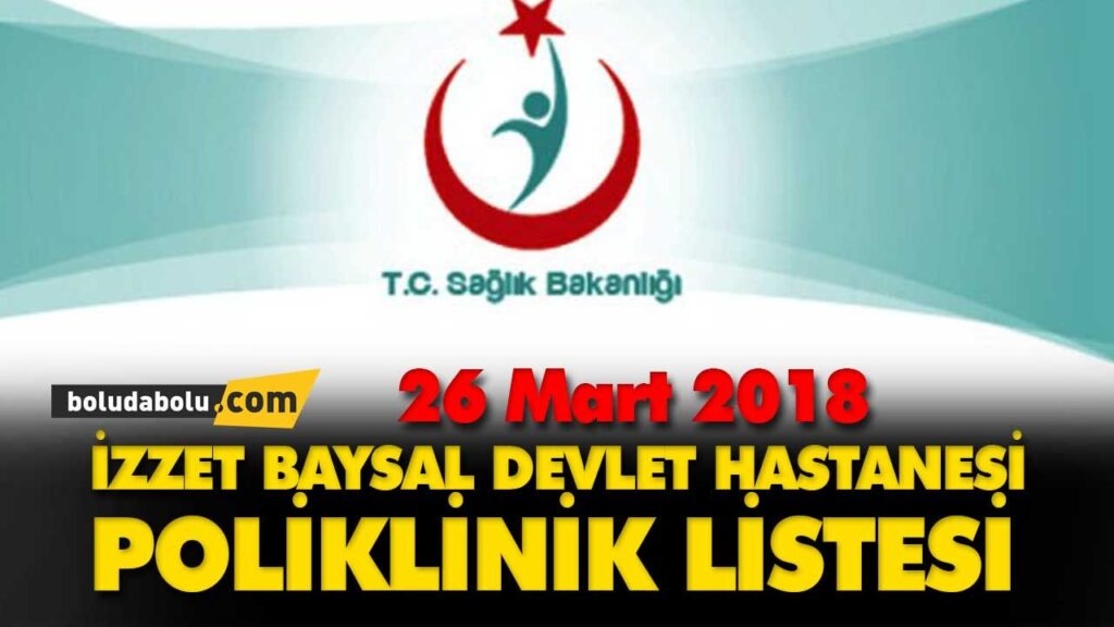 Bolu İzzet Baysal Devlet Hastanesi poliklinik
