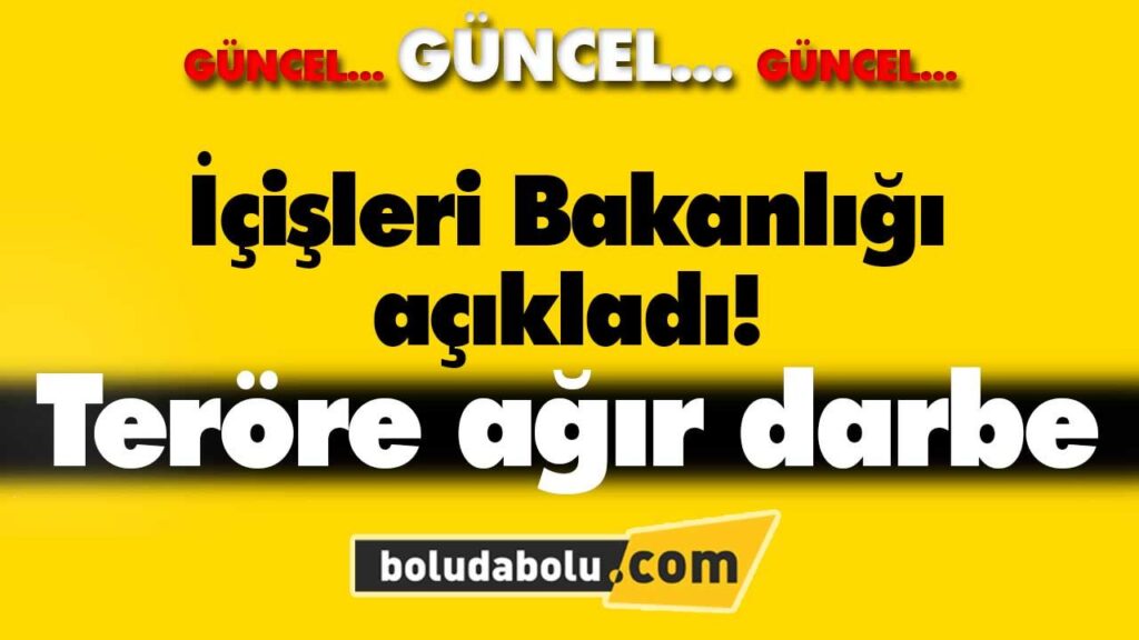 İçişleri Bakanlığı açıkladı