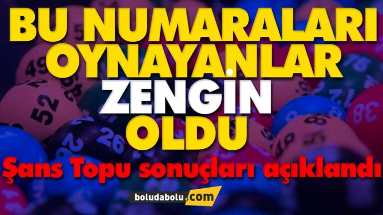 Şans Topu sonuçları