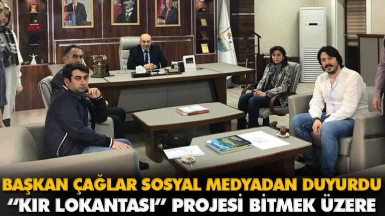 BAŞKAN ÇAĞLAR SOSYAL MEDYADAN DUYURDU