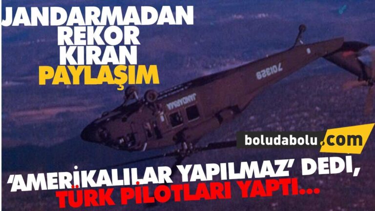 Sikorsky takla attıran  Türk