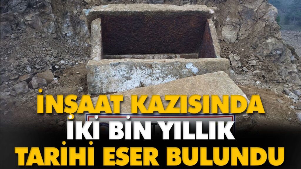 İNŞAAT KAZISINDA İKİ BİN YILLIK TARİHİ ESER BULUND İNŞAAT KAZISINDA İKİ BİN YILLIK TARİHİ ESER BULUND