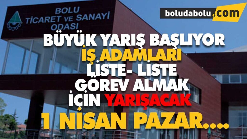 BOLU TSO SEÇİMLERİ