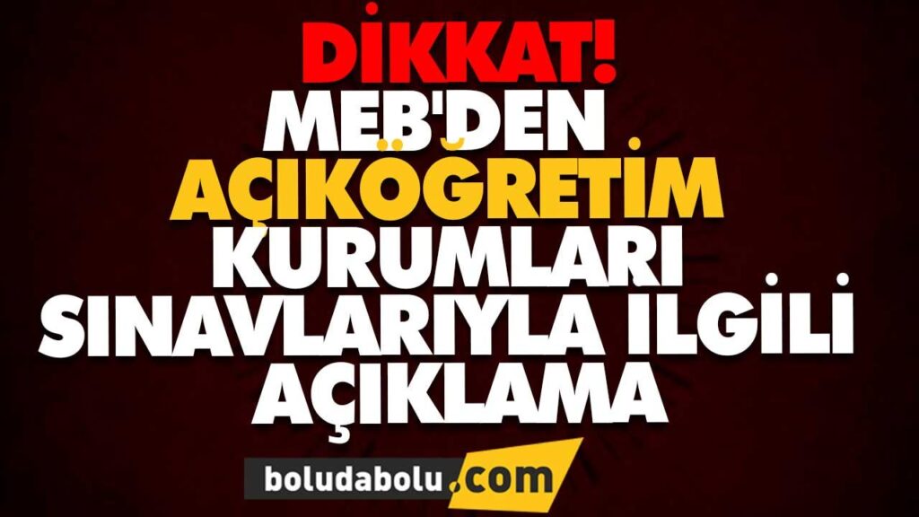 MEB AÇIKÖĞRETİM KURUMLARI MEB AÇIKÖĞRETİM KURUMLARI