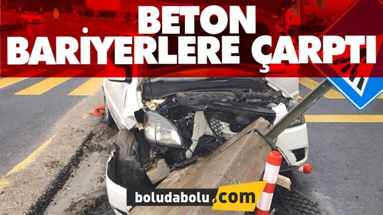 Refüje çarptı: 2 yaralı