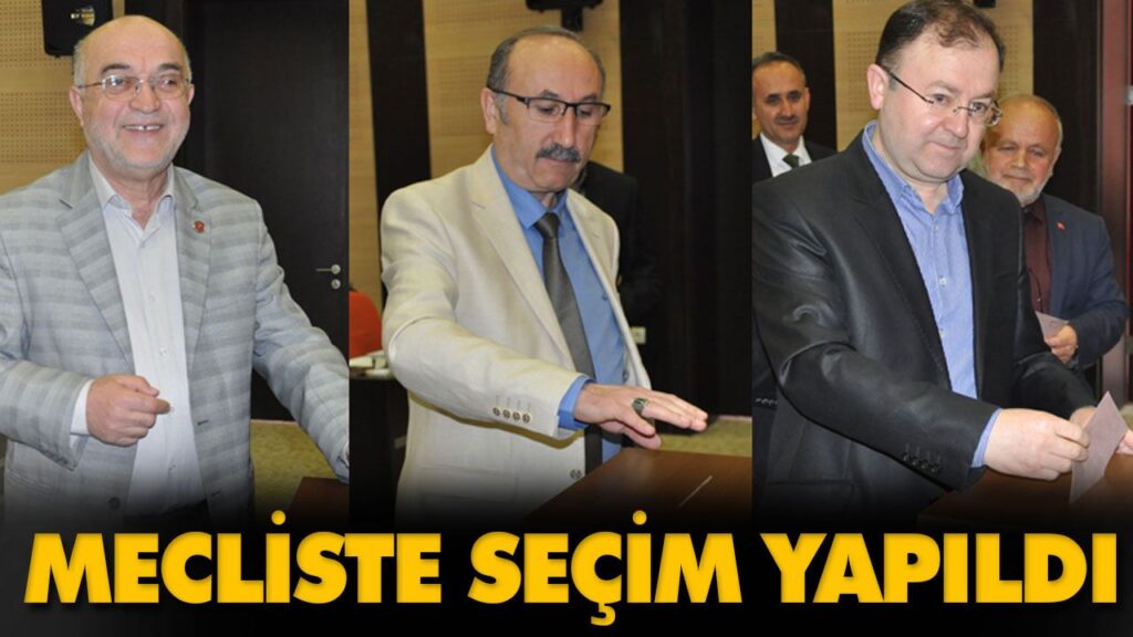 MECLİSTE SEÇİM YAPILDI MECLİSTE SEÇİM YAPILDI