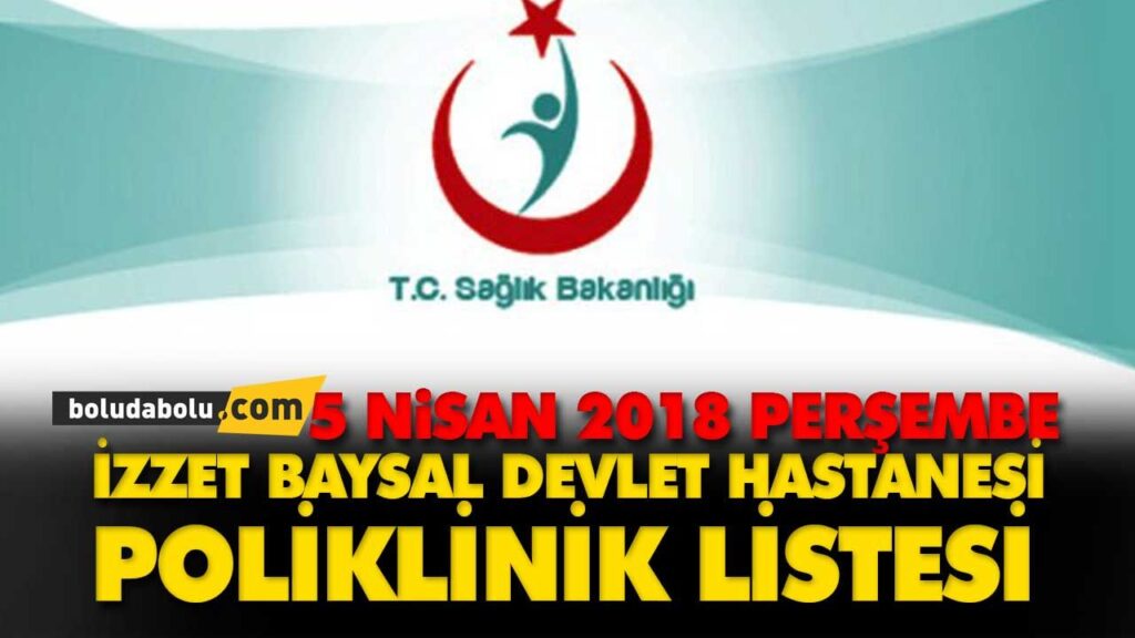 Bolu İzzet Baysal Devlet Hastanesi poliklinik