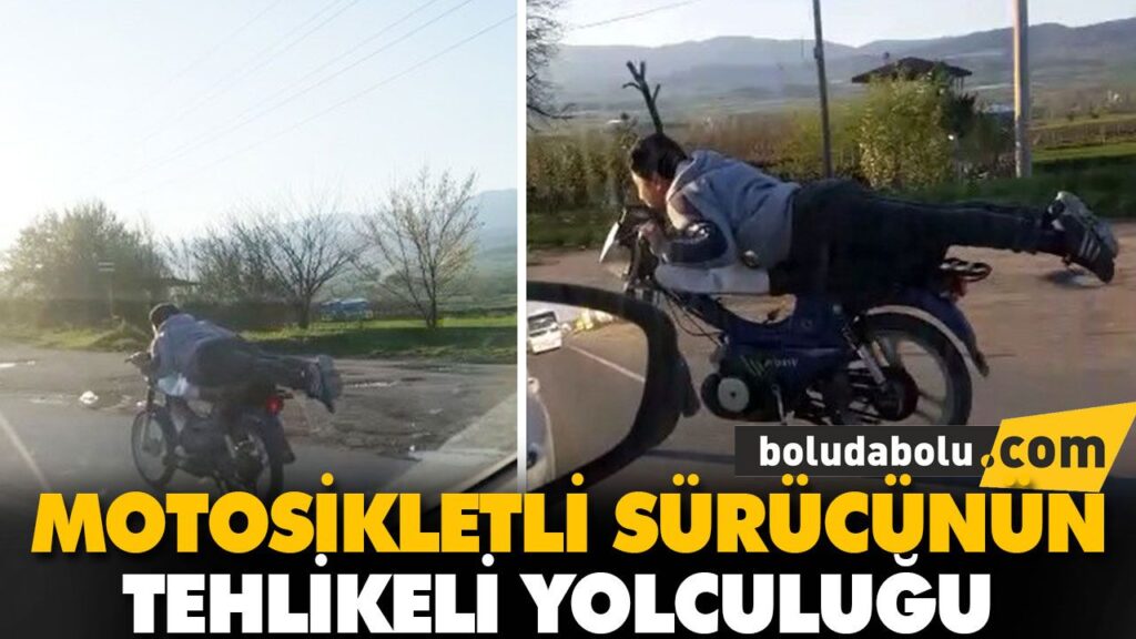 MOTOSİKLETLİ SÜRÜCÜNÜN TEHLİKELİ YOLCULUĞU MOTOSİKLETLİ SÜRÜCÜNÜN TEHLİKELİ YOLCULUĞU