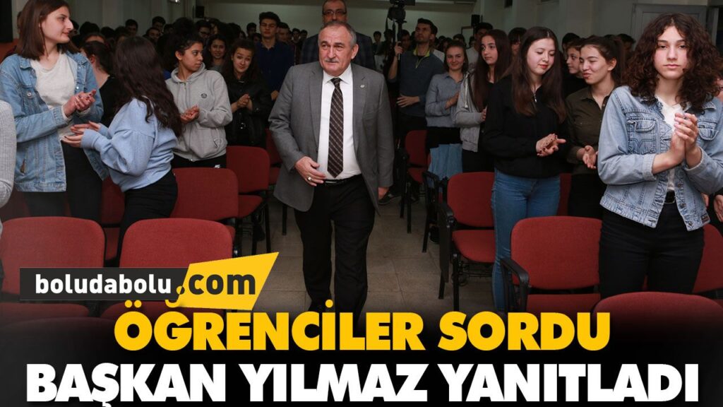 ÖĞRENCİLER SORDU, BELEDİYE BAŞKANI YILMAZ YANITLAD ÖĞRENCİLER SORDU, BELEDİYE BAŞKANI YILMAZ YANITLAD