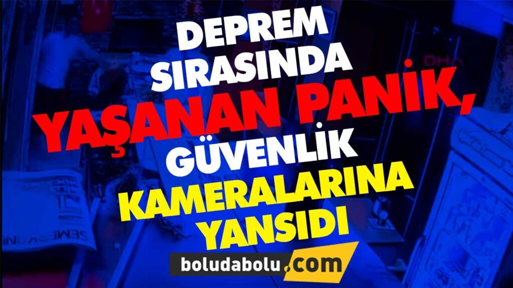Panik güvenlik kameralarına yansıdı Panik güvenlik kameralarına yansıdı