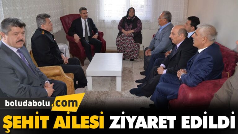 ŞEHİT AİLESİ ZİYARET EDİLDİ