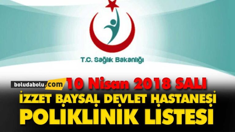 İzzet Baysal Devlet Hastanesi Poliklinik