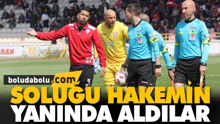 SOLUĞU HAKEMİN YANINDA ALDILAR