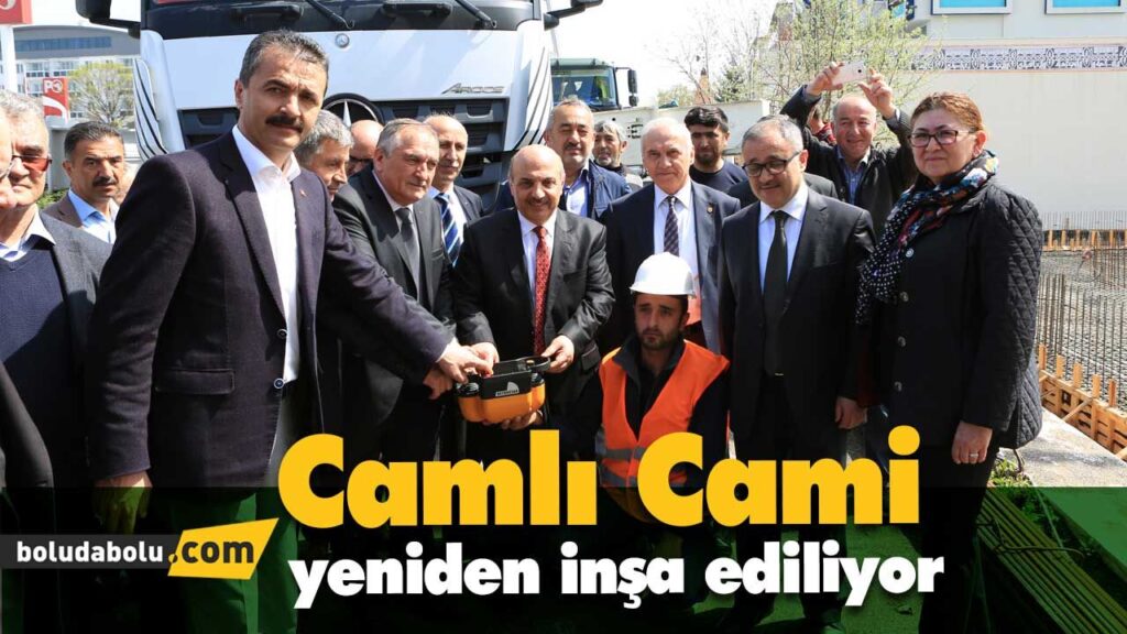 Camlı Cami yeniden inşa ediliyor Camlı Cami yeniden inşa ediliyor