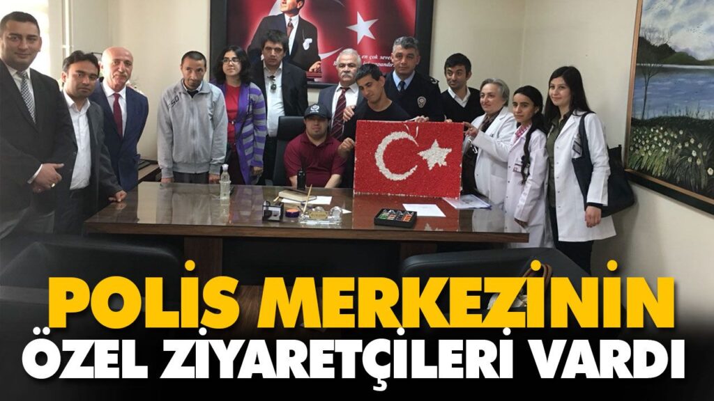 POLİS MERKEZİNİN ÖZEL ZİYARETÇİLERİ VARDI POLİS MERKEZİNİN ÖZEL ZİYARETÇİLERİ VARDI