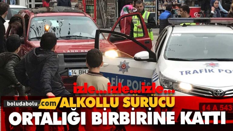 Alkollü sürücü ortalığı birbirine kattı