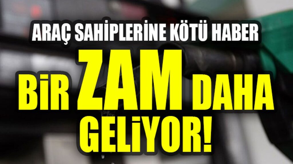 ARAÇ SAHİPLERİNE KÖTÜ HABER ARAÇ SAHİPLERİNE KÖTÜ HABER