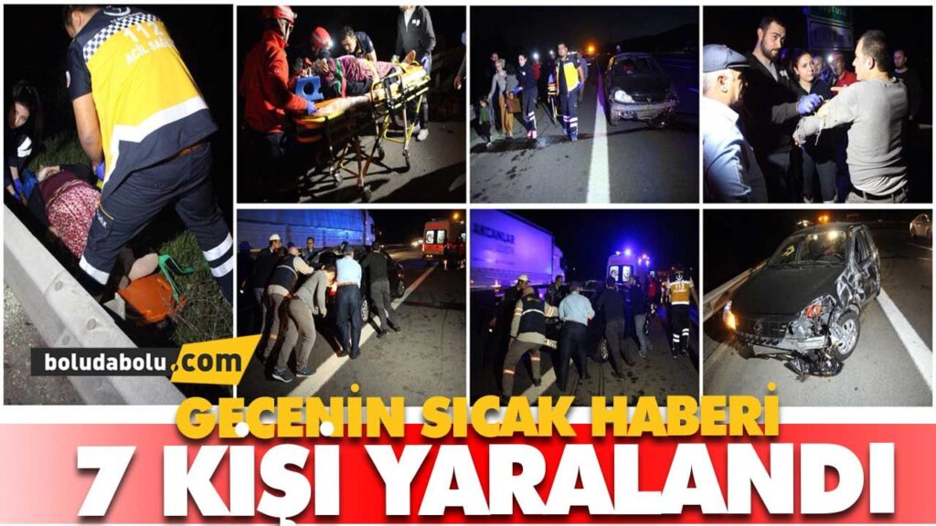 7 kişi yaralandı 7 kişi yaralandı