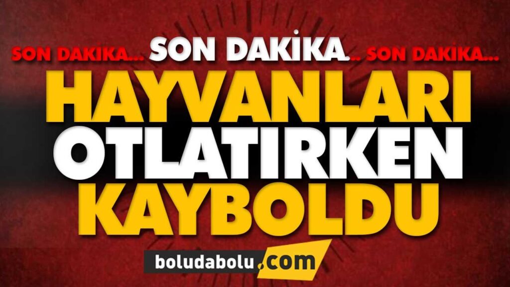 HAYVANLARI OTLATIRKEN KAYBOLDU