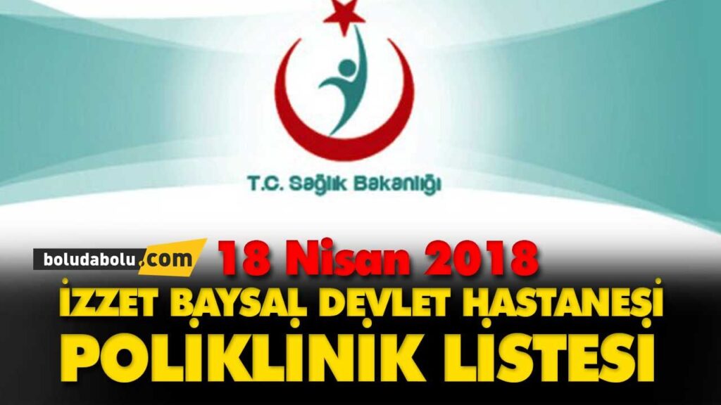18 Nisan 2018 tarihli Doktor Poliklinik Listesi